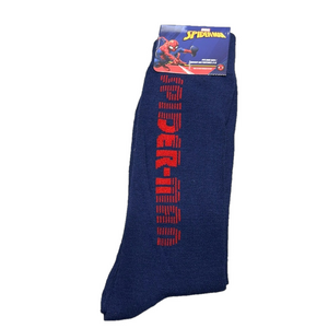 3/$18 Marvel Spider-Man Blue and Red Casual Socks NWT